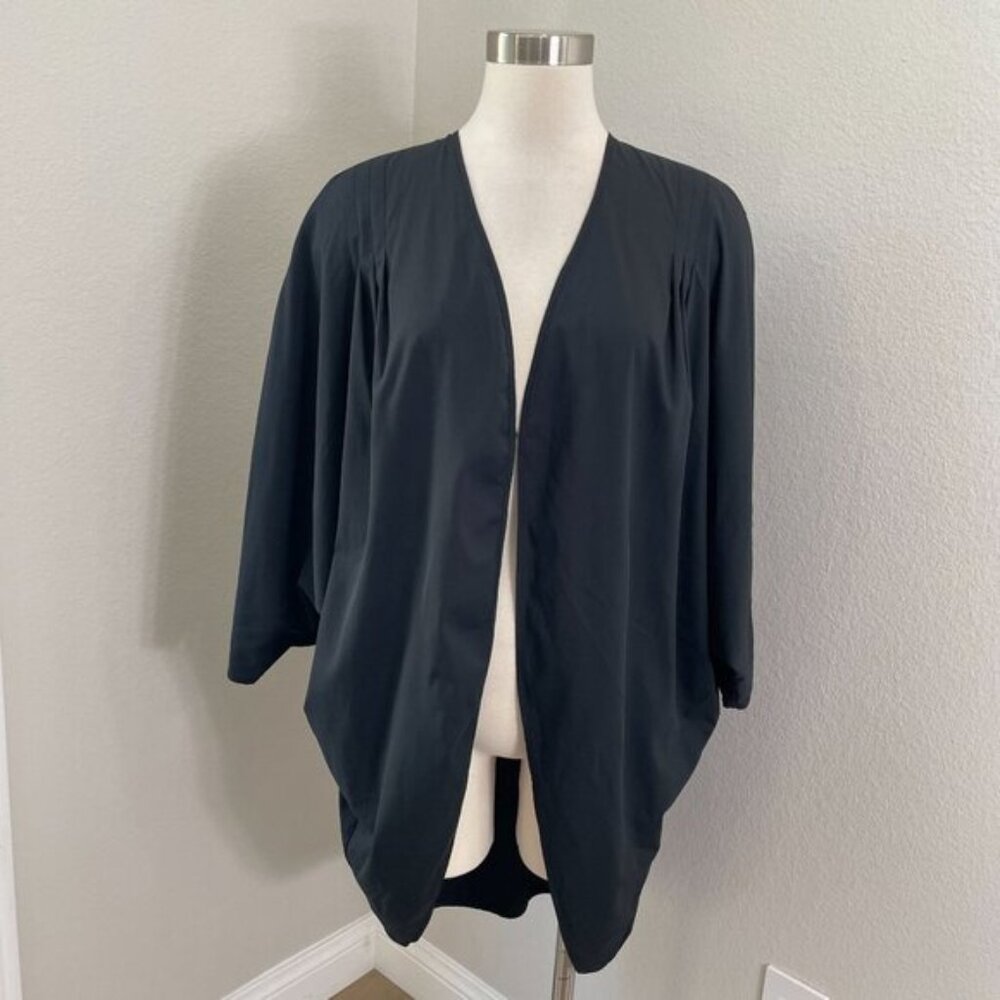 Coolibar Womens Medium UPF 50+ Black Cardigan Kimono Style Lightweight Outdoors